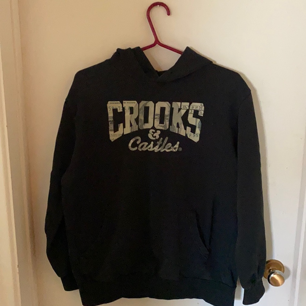 Crooks and castles money logo hoodie